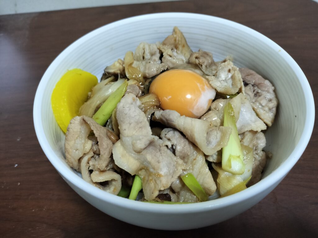 ニンニク豚丼